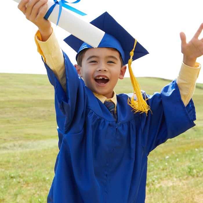 boy in cap and gown